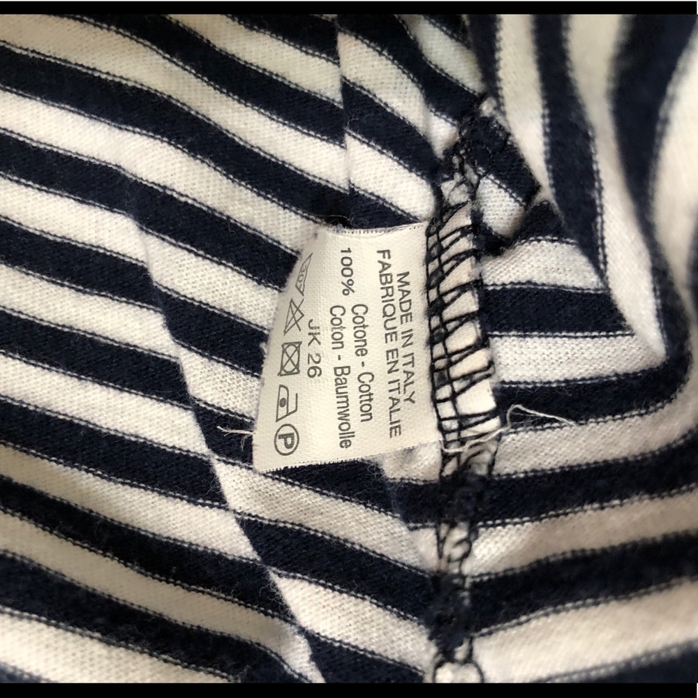 Brandy Melville Striped Cropped T-Shirt Top - Picture 5 of 5